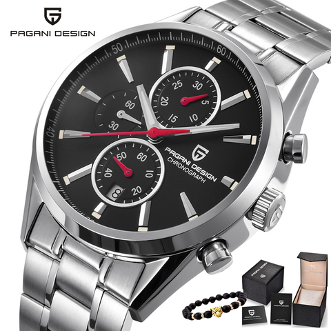 PAGANI DESIGN Man Fashion Chronograph Quartz Watch Men Sport Business Watches Stainless Steel Luxyry Saat Relogio Masculino ► Photo 1/1