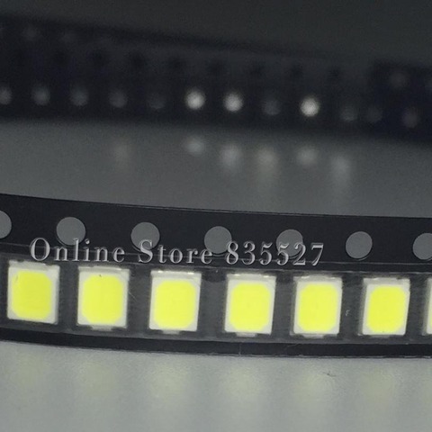 200PCS/LOT 2835 SMD pure white / natural  white / warm white / cool white LED 23-25LM  bright lamp beads Light emitting diode ► Photo 1/6