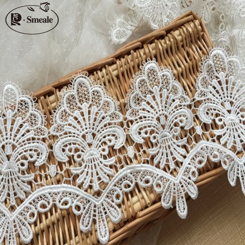 3yards/ Lot  Water Soluble Lace Fabric Lace Wedding Dress Accessories Lace Trim 13cm RS1181 ► Photo 1/5