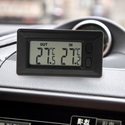 Auto Car LCD Digital Display Indoor Outdoor Thermometer Meter With 1.5m Cable ► Photo 1/6