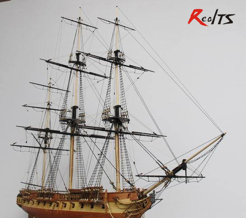 RealTS Classic wooden sailing boat assembled set 1/75 HMS surprise sail boat model 1pcs ► Photo 1/1