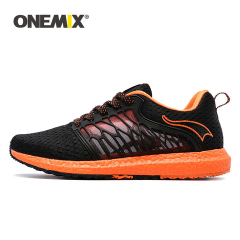 ONEMIX Men Running Shoes Breathable Mesh Lightweight Cool Sports Shoes For Outdoor Lace-up Athletic Walking Jogging Sneakers ► Photo 1/6