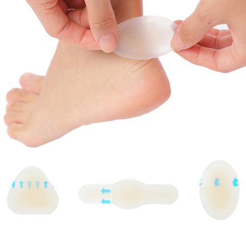 4pcs Hydrocolloid Blister Plaster Adhesive Hydrocolloid Gel Blister Plaster Anti-wearing Heel Sticker Pedicure Patch Foot Care ► Photo 1/6