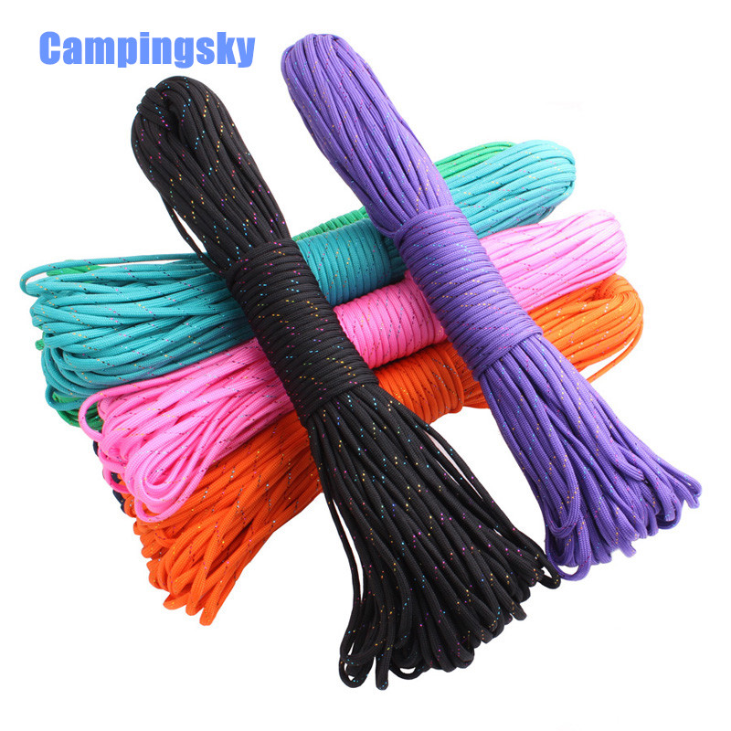 100FT RainBow Color 550 Paracord Rope 7 strand Parachute Cord CAMPING HiKING 