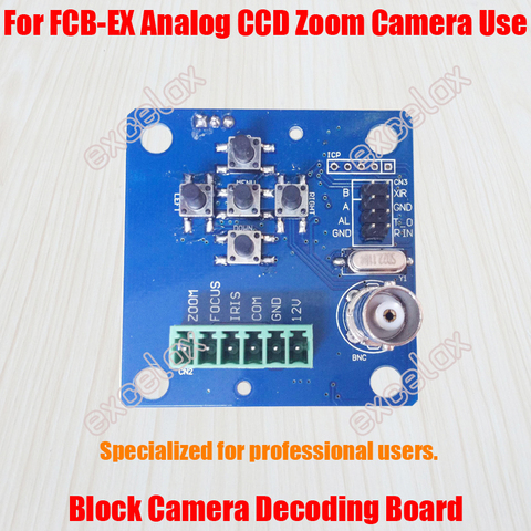 Zoom Camera Module CVBS BNC Decoding Board for FCB-EX CCD Series Analog Block Camera w/ RS485 Focus OSD Menu Control by Excelax ► Photo 1/5