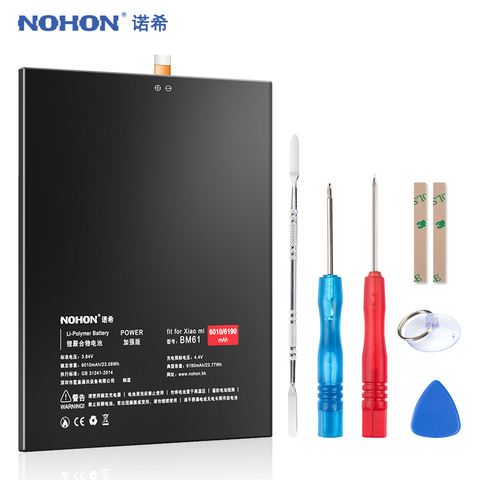 NOHON BM61 Battery For Xiaomi Mi Pad 1 2 Pad2 Mipad2 MiPad 1 2 Replacement Battery 6190mAh Lithium Polymer Tablet Bateria +Tools ► Photo 1/1