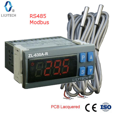 ZL-630A-R, RS485 Temperature Controller, digital Cold Storage Temperature Controller, Thermostat, with Modbus, Lilytech ► Photo 1/4