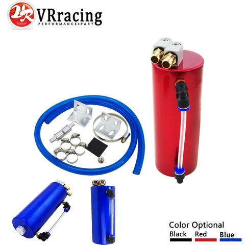 VR - Universal 350ML Aluminum Racing Oil Catch Tank/Can Round Can Reservoir Turbo Oil Catch can / Can Catch VR-TK62 ► Photo 1/6