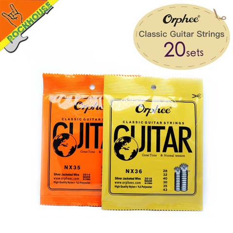 20pcs Classical Guitar Strings Nylon+3%Polyester Classic guitarra strings normal & hard tension Vacuum packing Free shipping ► Photo 1/6