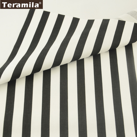 2017 Teramila Cotton Fabric News Printed Stripe Pattern Cotton Fabric Tissue Twill Fat Quarter Material Bed Sheet Patchwork  ► Photo 1/6