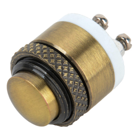 Brass Metal Push Button Switch Press Button Momentary Push Button Switch Waterproof Door Bell Doorbell Switch ► Photo 1/6