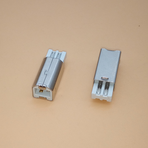 10Pcs DIY USB 2.0 B Type 4 Pin Male Printer Port Assembly Adapter Connector Plug Socket Solder ► Photo 1/3