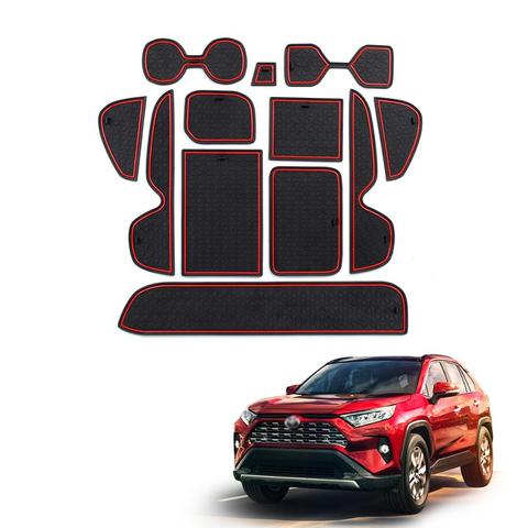 RUIYA Door Groove Mat For RAV4 2022 Left Rudder Car Anti-Slip Gate Slot  Pads Auto Interior Accessories Red White Black - Price history & Review
