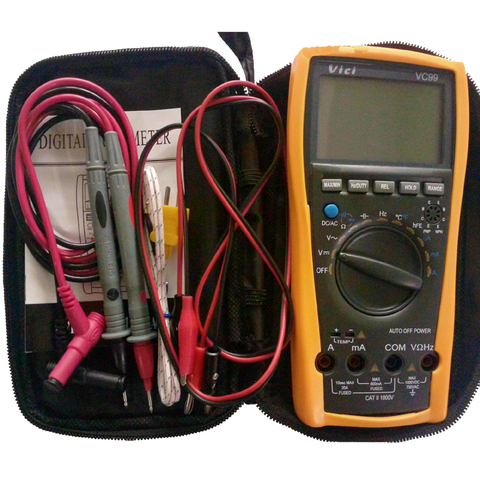 1pcs Vichy Vici VC99 3 6/7 Auto range digital multimeter with bag+Alligator Probe+Thermal Couple TK cable ► Photo 1/1