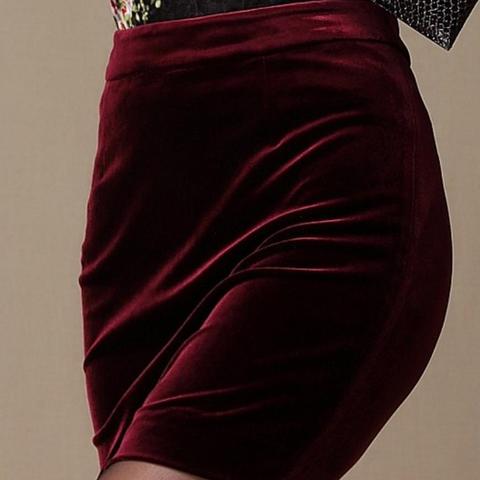 Soft velvet skirt women high waist bodycon mini skirt female plus size ► Photo 1/2