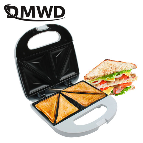 750W Electric Sandwich Waffle Panini Machine Multifunction Eggs Sandwich  Maker Mini Bread Grill Steak Frying Oven Waffle Iron EU