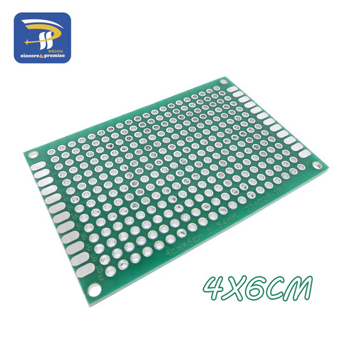 5pcs 4x6 cm PROTOTYPE PCB 4*6 panel double coating/tinning PCB Universal Board double Sided PCB 2.54MM board ► Photo 1/6