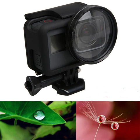 52mm Magnifier Accessories 10 times 10X Macro Magnification Close Up Lens Filter for Go Pro Gopro Hero 7 6 5 Black Action Camera ► Photo 1/6