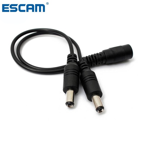 POE cctv tester IP Camera DC 1 to 2 Power Splitter Cable Cord for CCTV Camera 1 Female to 2 Male FC ► Photo 1/5