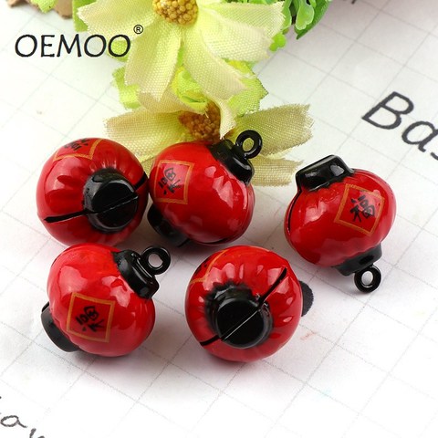 2pc Red Fu Metal Jingle Bells Loose Beads Festival Party Decoration/Christmas Tree Decorations/Pet Bell/DIY Crafts Accessories ► Photo 1/6