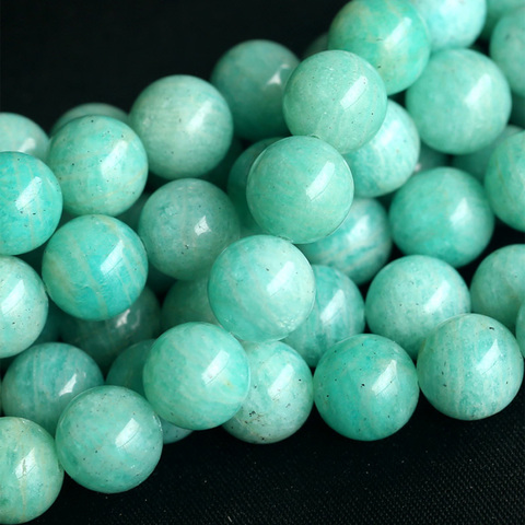 Discount Wholesale Natural Russia Green Amazonite Round Loose Stone Beads 3-18mm Jewelry DIY Necklaces or Bracelets15