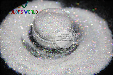 NO.22 0.4mm Iridescent  white with colorful light Color Glitter Powder for nail,tatto art decoration DIY  powder 1pack =50g ► Photo 1/3