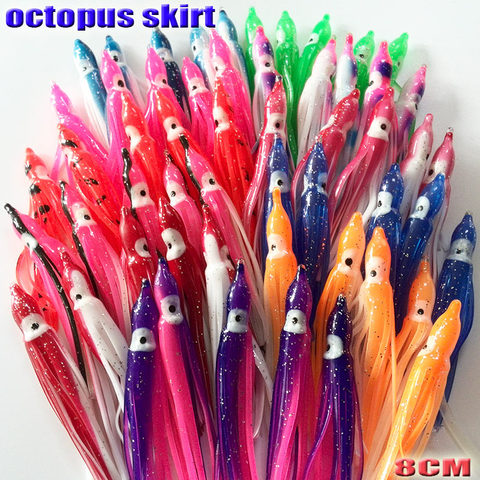 2022new fishing sotf octopus skirts fishing accessories octopus lures 17kinds you choose  each kind 20pcs/lot length is 8CM ► Photo 1/6