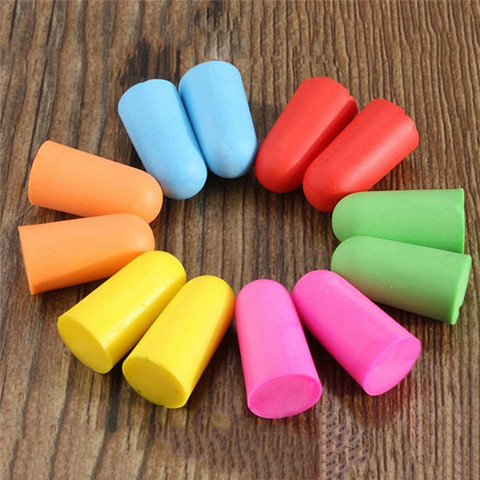 10 Pairs Comfort Soft Foam Ear Plugs Tapered Travel Sleep Noise Reduction Prevention Earplugs Sound Insulation Ear Protection ► Photo 1/6