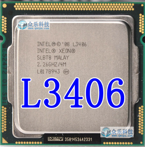 Intel Xeon Processor L3406 l3406  Dual-Core LGA1156 Desktop CPU 100% working properly Desktop Processor in stock ► Photo 1/1