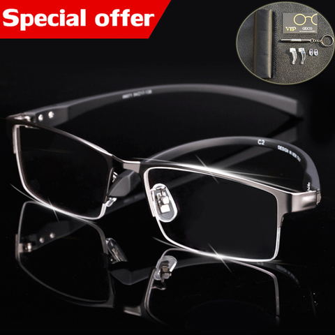 Eyewear tr90 titanium myopia glasses frame men reading glasses comfortable slip-resistant eyeglasses frame for men ► Photo 1/6