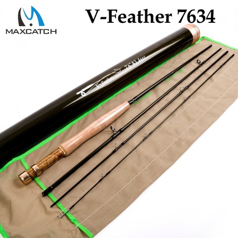Maximumcatch V-Feather Fly Fishing Rod Small Stream Creek 30T+36T SK Carbon Light Fly Rod  With Carbon Fiber Tube ► Photo 1/6