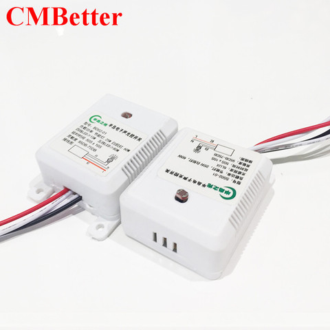 CMBetter Switch DC AC 220V Sound Light Control Switch Worldwide Intelligent Auto On Off Light Time Delay Sound Sensor Switch ► Photo 1/1