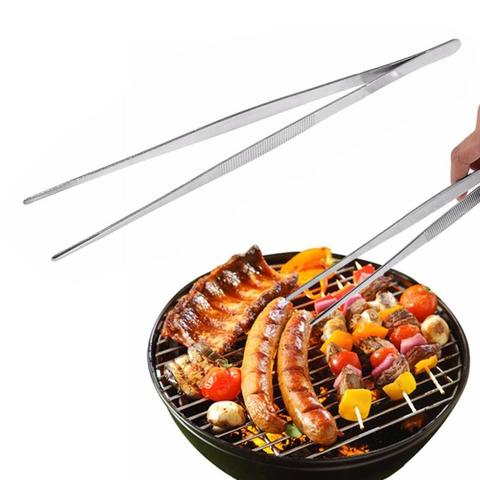 Kitchen tongs kitchen utensils BBQ Tweezer Food Clip kitchen Chief Tongs  Stainless Steel Portable for Picnic Barbecue Cooking