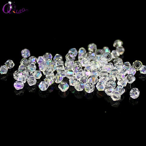 Top quality 4mm 200pcs/lot bicone crystal beads glass bicone shape beading accessories Loose bead for bracelet Jewelry Making ► Photo 1/2