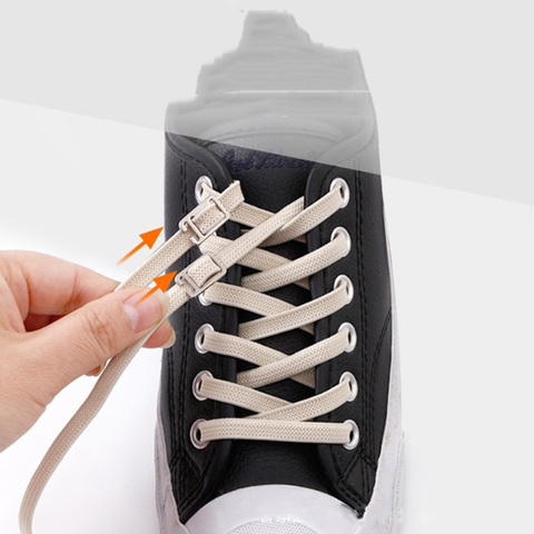 1pair 100CM No Tie Lazy ShoeLaces Elastic Rubber Shoes Lace Sneaker Children Safe Elastic lacets elastique chaussure ► Photo 1/6