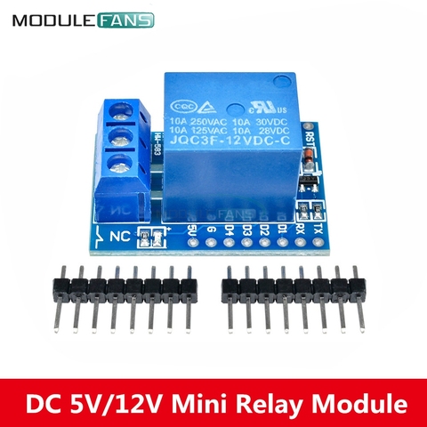 DC 5V/12V ESP8266 Relay Shield Module V2 For WeMos D1 Mini ESP8266 Development Board For WeMos D1 Mini Relay Module For Arduino ► Photo 1/6