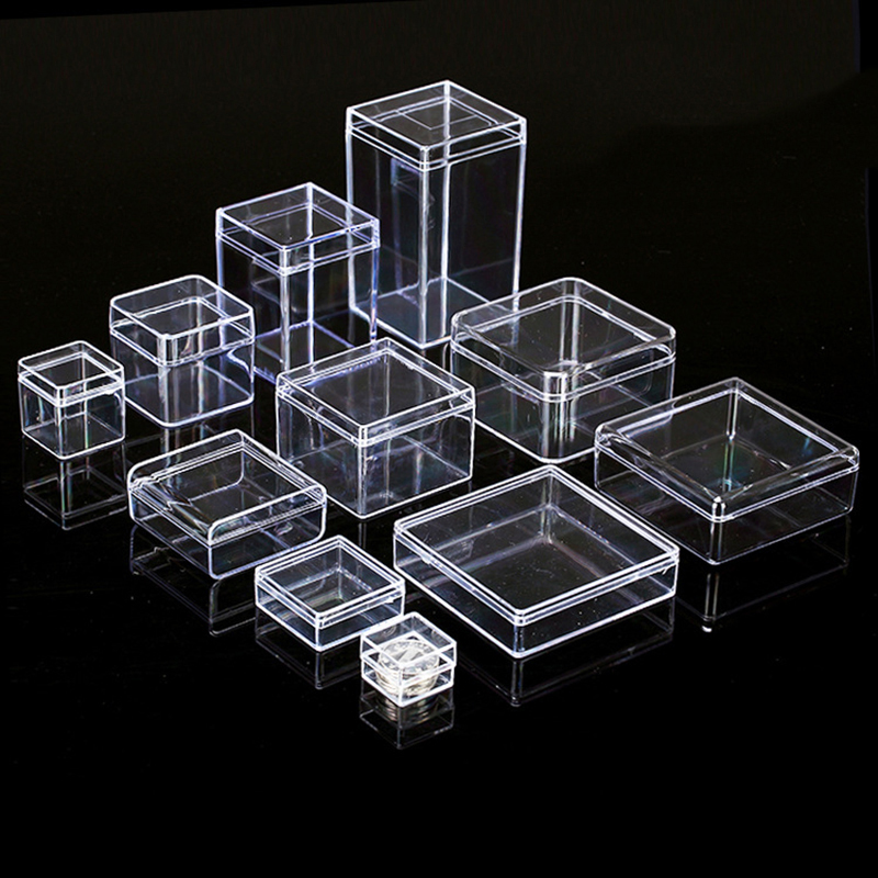 50pcs Clear Plastic Boxes For Gifts Pvc Packing Box Gift Packaging