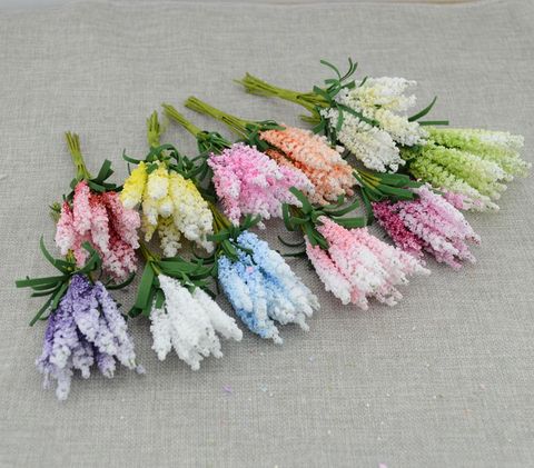 new mini Free shipping 10pcs DIY Wreath material Artificial flowers PE lavender Wedding flower decoration Bride wrist flower ► Photo 1/6