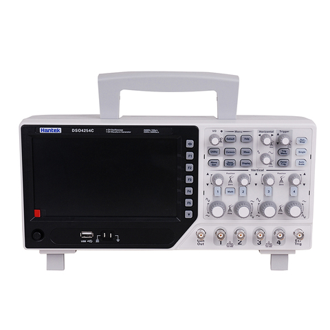 Hantek Official DSO4254C Digital Oscilloscope 4 Channels 250Mhz LCD PC Portable USB Oscilloscopes +EXT+DVM+Auto range function ► Photo 1/6