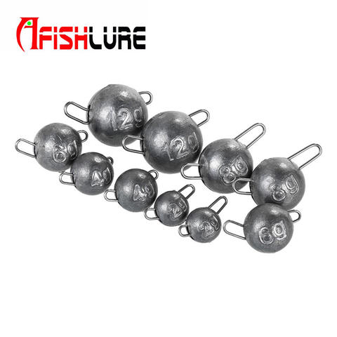 10 pcs/lot 2g 3g 4g 5g 8g 10g 12g Jig Head Lead Weight Bullet Deep Water Lure Soft Lures Texas Fishing Tackle Accessories Pesca ► Photo 1/6