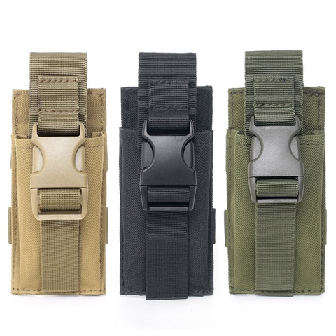 Tactical Single Pistol Magazine Pouch Military Molle Pouch Knife Flashlight Sheath Airsoft Hunting Ammo Camo Bags New ► Photo 1/6