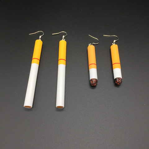 Fashion Creativity Earrings Cigarette butts earrings restoring ancient ways Gout contracted girl dangle earring for women ► Photo 1/6