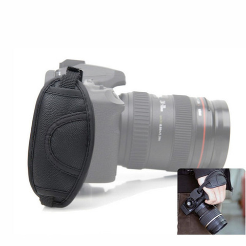 Hot Sale! Faux Leather Camera Hand Grip Wrist strap Belt bag Holder for Canon Nikon Sony Olympus Pentax SLR/DSLR ► Photo 1/3