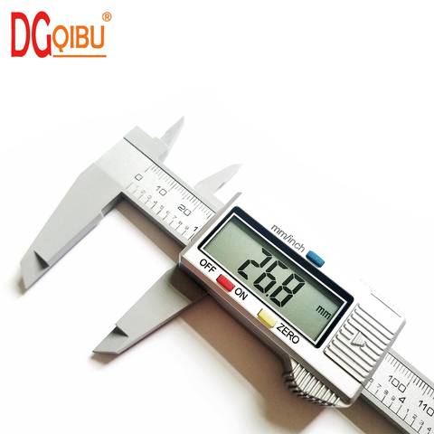 Digital Vernier Calipers measure 150mm 6inch LCD Electronic Carbon Fiber Gauge height measuring instruments micrometer ► Photo 1/6