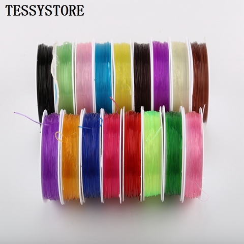 Colored Transparent Elastic Line Strong Crystal Elastic Beading Line Cord Thread String For DIY Necklace Bracelet Jewelry Making ► Photo 1/6