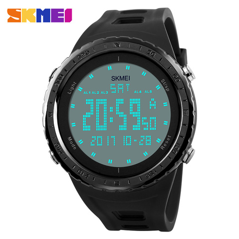 SKMEI Men Sports Watches Double Time Countdown Alarm Watch  50M Waterproof LED Digital Wristwatches Relogio Masculino 1246 ► Photo 1/6