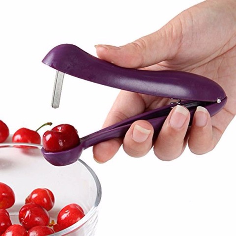 New 5'' Cherry Fruit Kitchen Pitter Remover Olive Corer Remove Pit Tool Seed Gadge Fruit and Vegetable Tools Cherry Pitter ► Photo 1/5