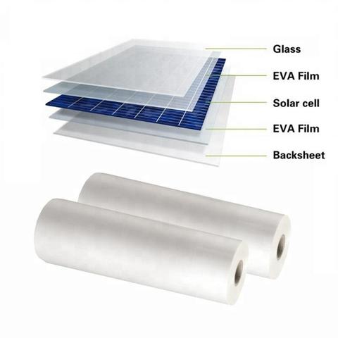 Solar panel backsheet 0.54m x 5m white color solar TPT PET encapsulation solar cell panel ► Photo 1/4