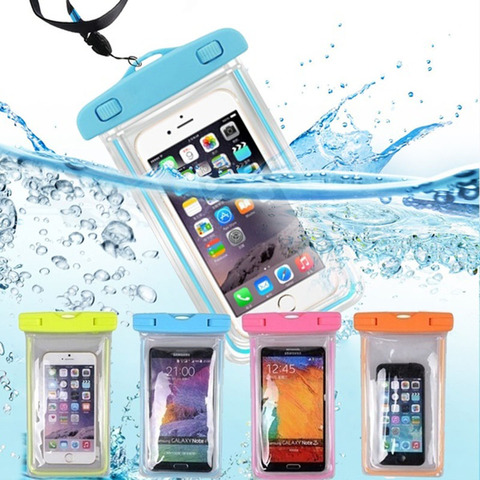 Waterproof Phone Pouch Drift Diving Swimming Bag Underwater Dry Bag Case Cover For Phone Water Sports Beach Pool Skiing 6 inch ► Photo 1/6