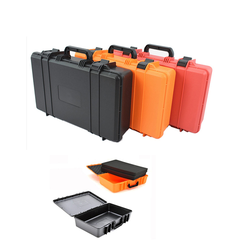 Safety Instrument Tool Box Plastic Storage Toolbox Outdoor Shockproof Box Protective Case File Box Equipment Camera Case w Foam ► Photo 1/1